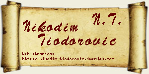 Nikodim Tiodorović vizit kartica